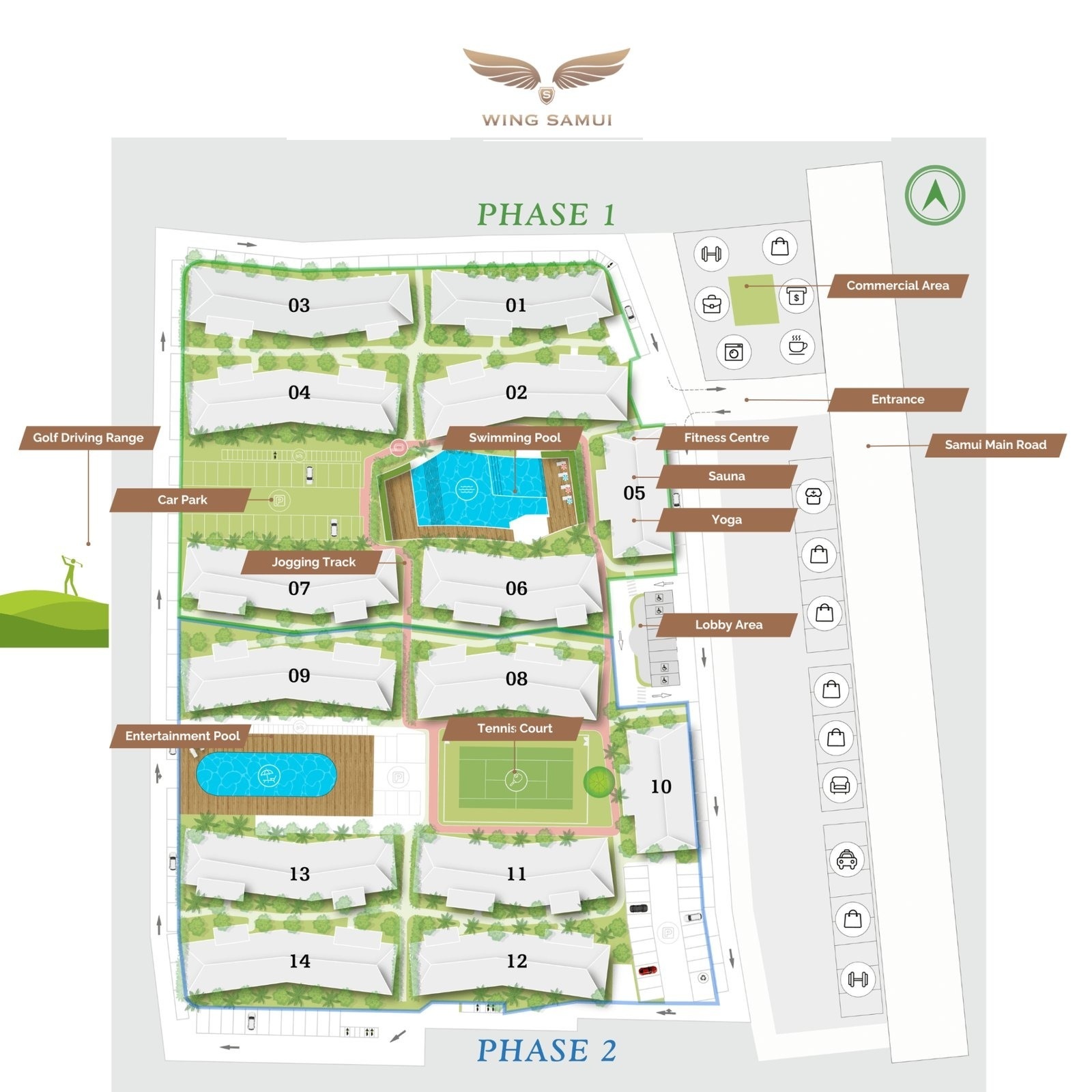 Wing Samui master plan / site plan